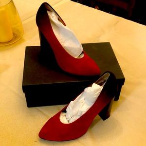 Calvin Klein Collection Suede Block Heels 👠